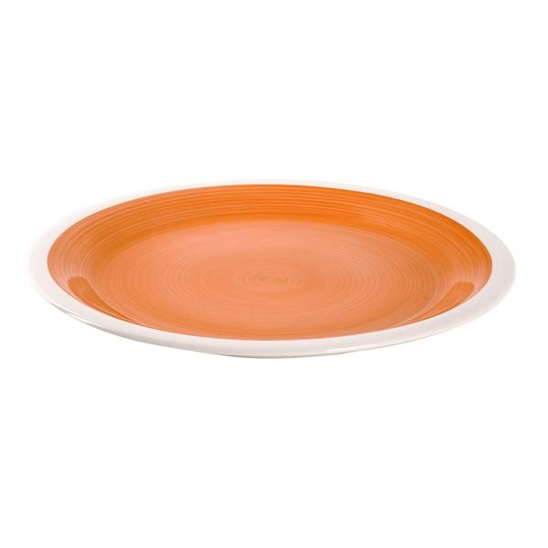 Keramický jídelní talíř TORO 26cm, oranžový