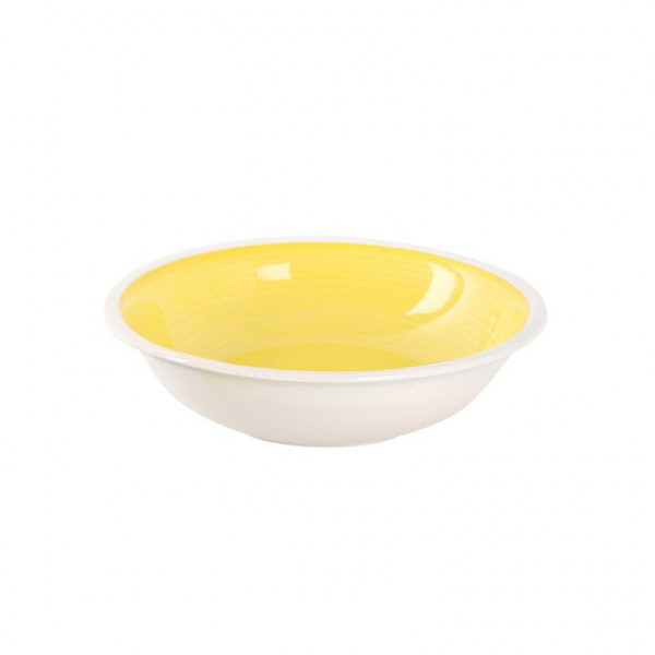 Keramický hluboký talíř TORO 21,5cm, žlutý