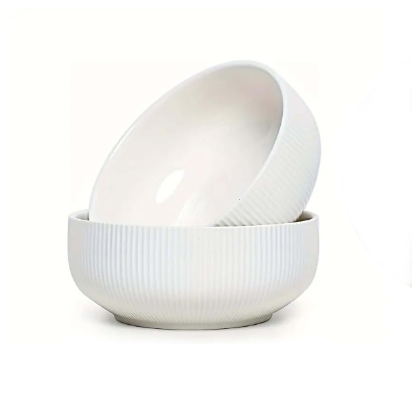 Keramická miska KITCHISIMO 530ml žebrovaná krémový