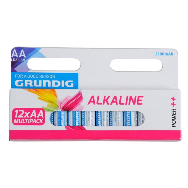 BATERIE AA GRUNDIG ALKALINE 2100 mAh, 12KS