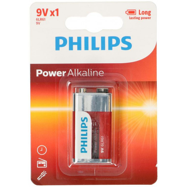 Baterie 9V Philips Powerlife, 1 ks