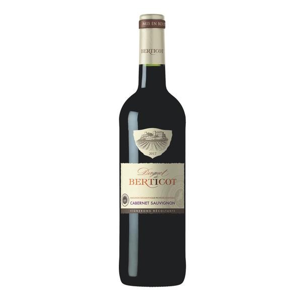 VÍNO CABERNET SAUV., ČERVENÉ-DGT DE BERTICOT 0,75L