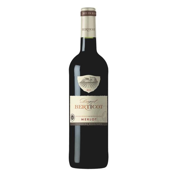 VÍNO MERLOT, ČERVENÉ-DAGUET DE BERTICOT 0,75L