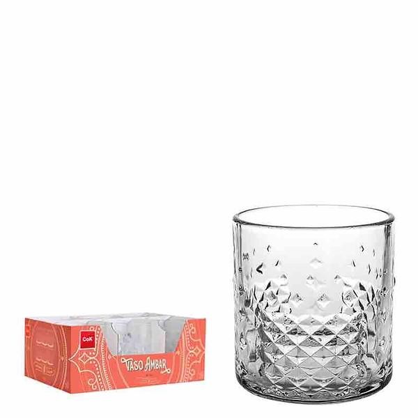 SADA SKLENIČEK AMBER 390 ML, 6KS, SKLO