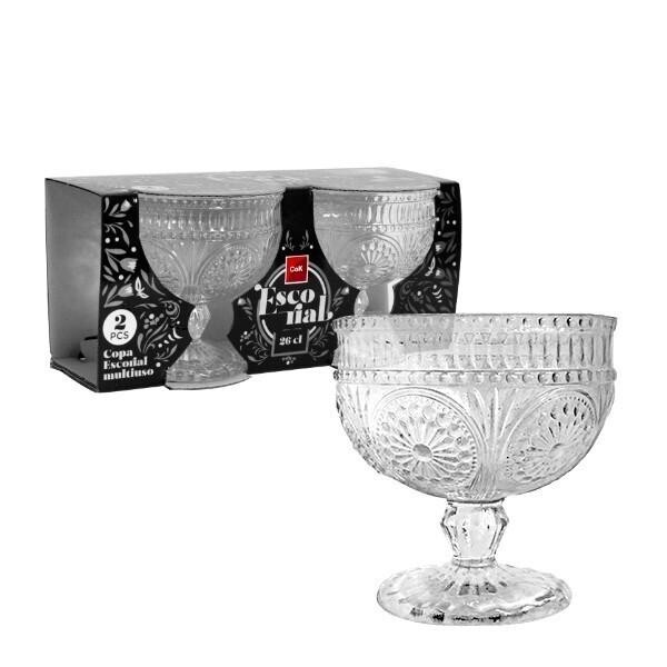Skleněný pohár na zmrzlinu CoK Escorial 260ml 2ks