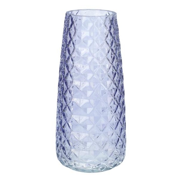 Skleněná váza GEMMA DIAMOND 21cm levandule