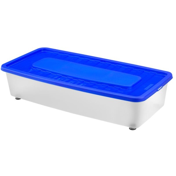 BOX ÚLOŽNÝ POD POSTEL S VÍKEM 35L, PLAST, 78X37X18