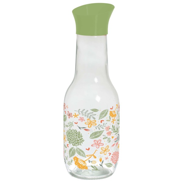 Skleněná karafa s víčkem TORO 1l