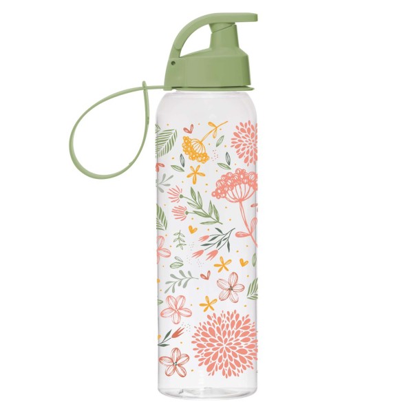 LÁHEV NA VODU DEKOR BOTANICA 750ML, SKLO/PLAST