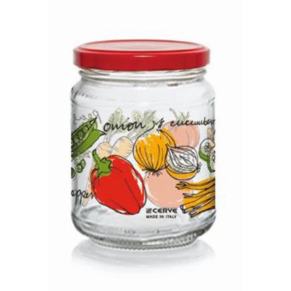 SKLENICE S VÍČKEM 200ML ZELENINA