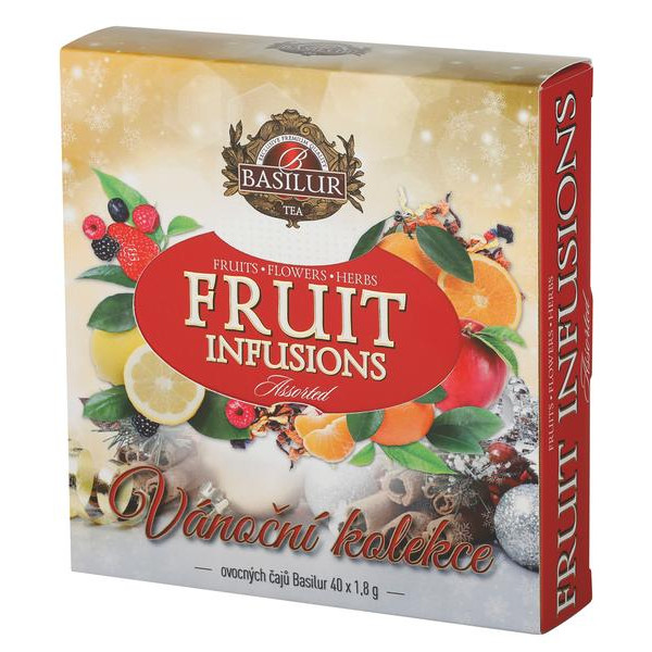 ČAJ BASILUR FRUIT INFUSIONS ASS VÁNOČNÍ 40SÁČKŮ