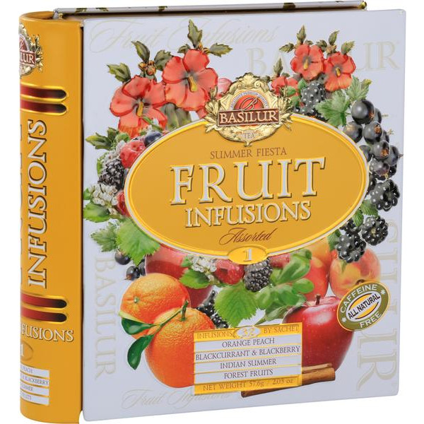 ČAJ BASILUR FRUIT INFUSIONS BOOK PLECH 32x1,8G