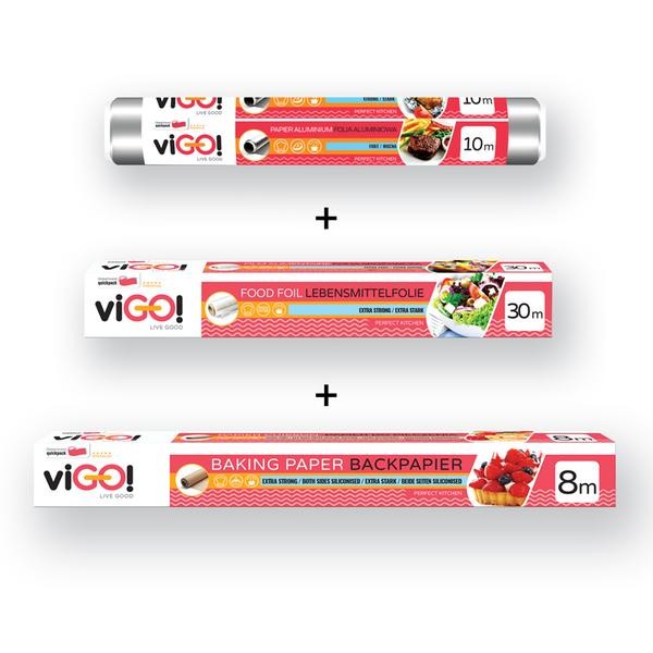 Set ViGO!alobal + pečící papír + potravinová fólie