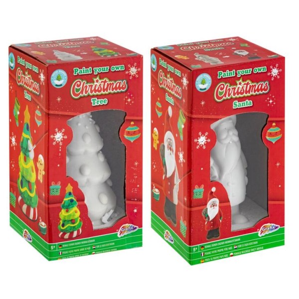 FIGURKA VYMALUJ SI SÁM SANTA/STROM 23CM, 2ASS