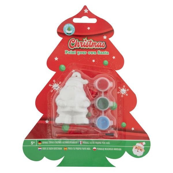 SANTA 8,5 CM + 3 BARVY + ŠTĚTEC