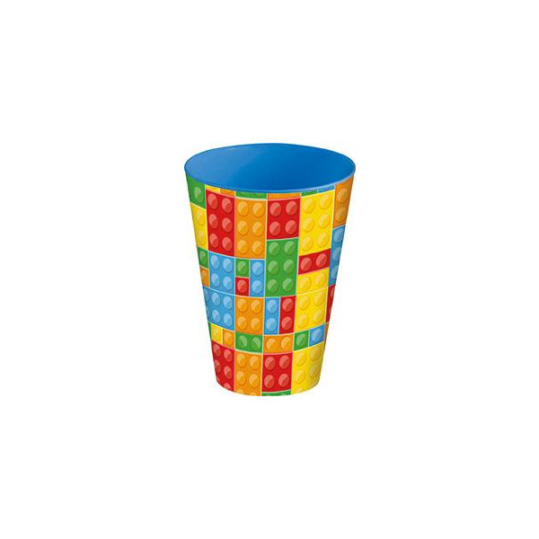 Plastový kelímek 430ml kostky