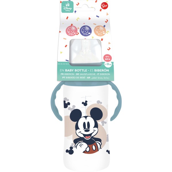 Kojenecká láhev s uchy 360ml MICKEY