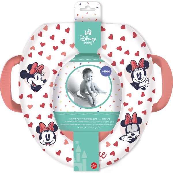Měkké sedátko na WC s držadly MINNIE