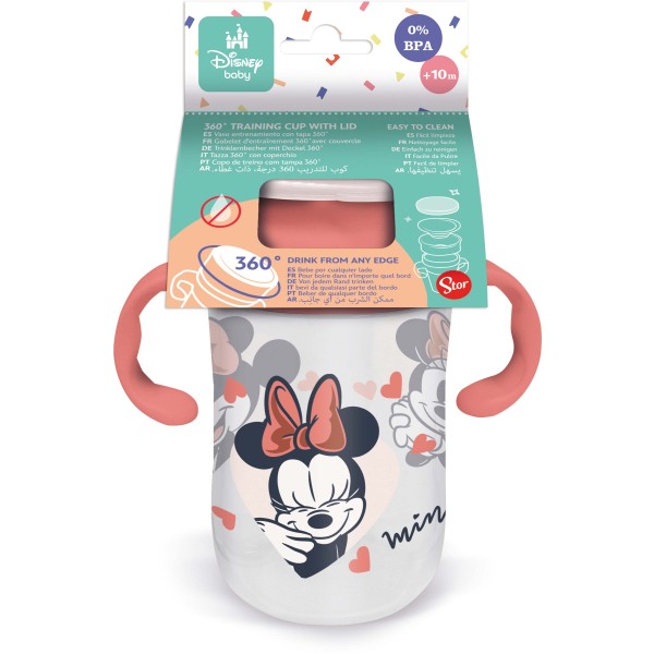 Trénovací hrnek u uchy 395ml MINNIE