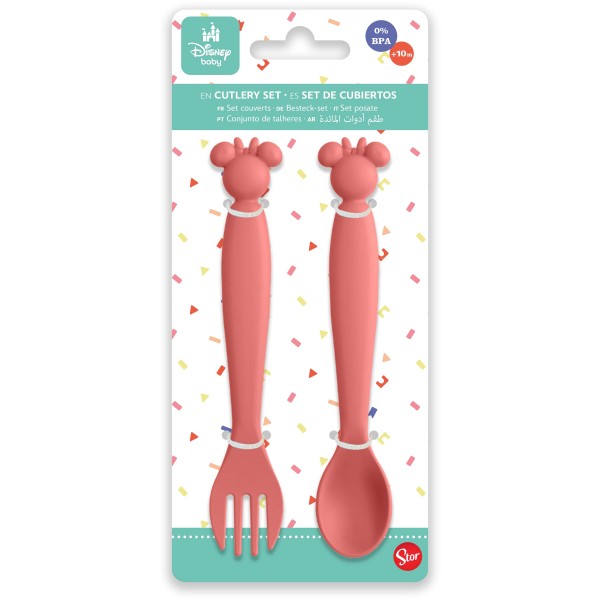Dětský plastový příbor MINNIE 2ks