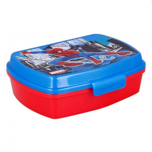 Plastový svačinový box Spiderman 17,5x14x5,5cm