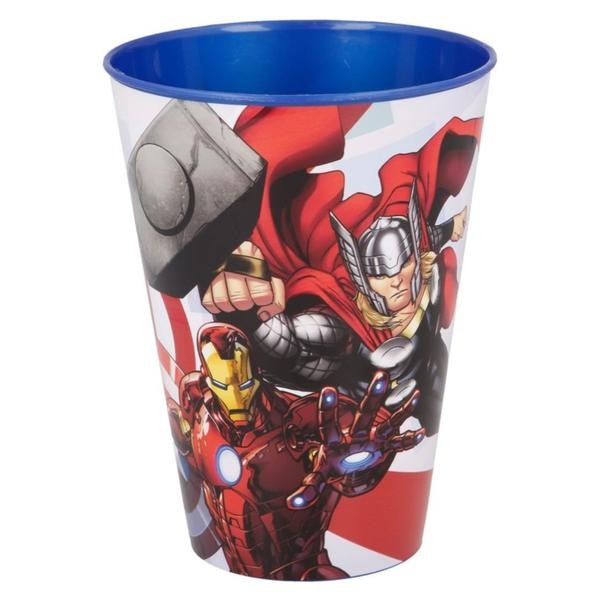 KELÍMEK PLASTOVÝ AVENGERS, 430 ML