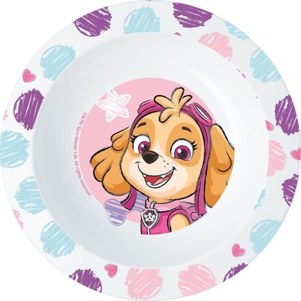 Plastová miska Paw Patrol 16cm růžová