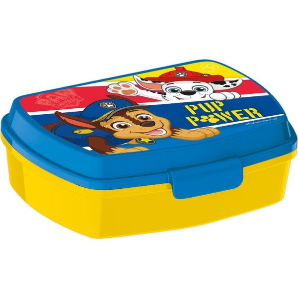 Plastový svačinový box 17,5x14x5,5cm Paw Patrol modrý