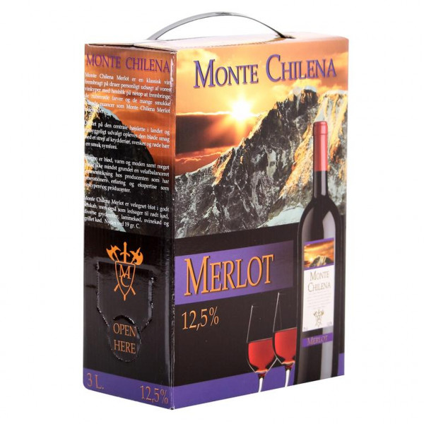 Merlot Monte Chilena 3l, Bag-in-box