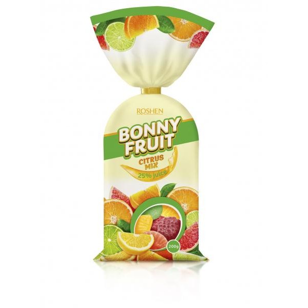 ŽELÉ BONBÓNY ROSHEN BONNY FRUIT - CITRUS MIX 200g