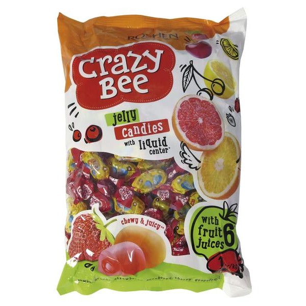 ROSHEN CRAZY BEE FRUITY-OVOCNÉ PLNĚNÉ ŽELÉ 1KG