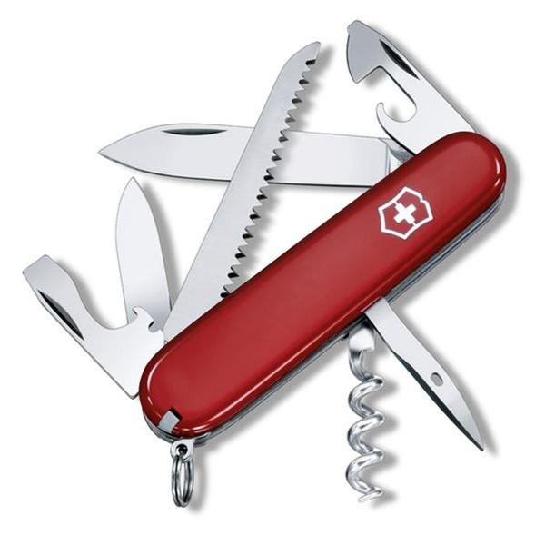 NŮŽ KAPESNÍ VICTORINOX CAMPER, ČERVENÁ 91MM