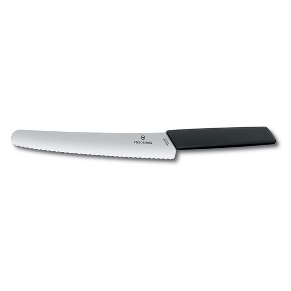 NŮŽ NA CHLÉB VICTORINOX 22 CM, ČERNÁ - doprava zdarma