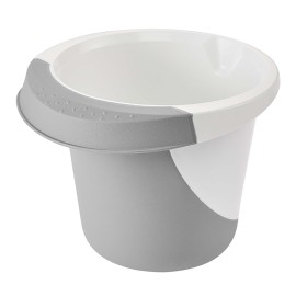 Plastová mísa na šlehání KEEEPER 1500ml protiskluzová šedá