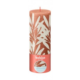 Rustikální svíčka 19cm BOLSIUS korálová/šalvěj