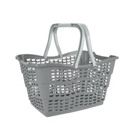 Plastový nákupní košík KEEEPER 15l šedý