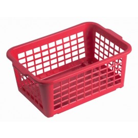 Košík mini, plast, červený