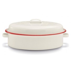 Smaltovaný pekáč s poklicí KITCHEN FUN 34cm