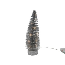 Vánoční dekorace s časovačem 15LED stromek 26cm