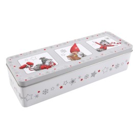 Dóza na vánoční cukroví 29,5x10x7cm vánoční postavičky