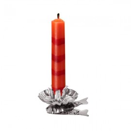 Držák svíček na stromeček, 10 ks, stříbrná
