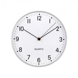 Nástěnné hodiny TORO 25cm stříbrné