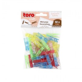 Plastové mini kolíčky TORO 50ks