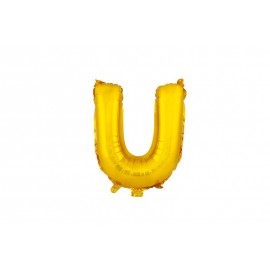 Balónek fóliový TORO písmenko "U" 30cm