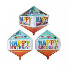 Balónek fóliový TORO 40x74cm happy birthday