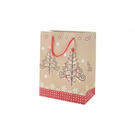 Papírová vánoční dárková taška TORO 23x18x10cm assort
