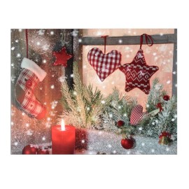 OBRAZ DEKORAČNÍ SVÍTÍCÍ 1LED 30X40CM TISK PLÁTNO