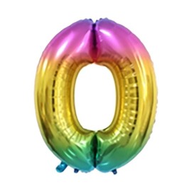 Balónek foliový TORO číslice "0" 30cm