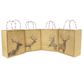 Papírová dárková taška TORO 23x18x10cm MIX vánoční jelen