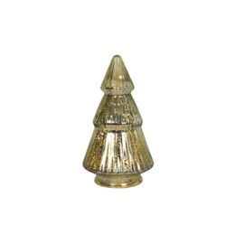 DEKORACE VÁNOČNÍ STROMEK LED 0.5X10.5X19.5CM SKLO